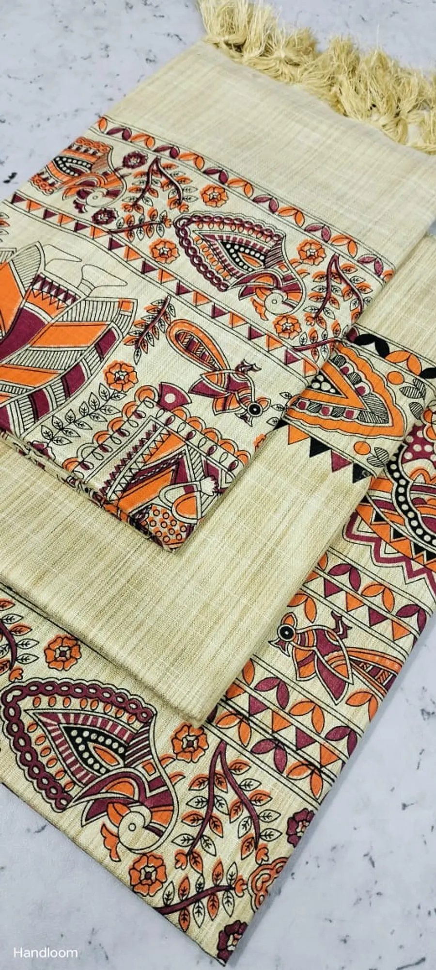 Khadi Cotton Dupion Weaving Dress Materials